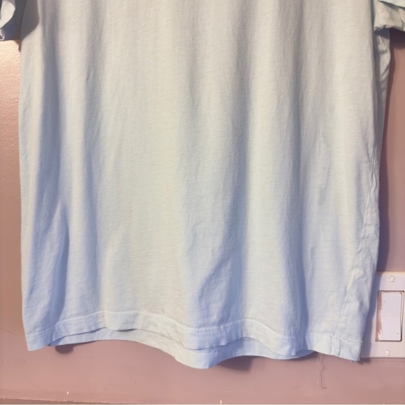 J.Crew Crewneck Shortsleeve Shirt Light Blue Women Size M - Picture 3 of 8